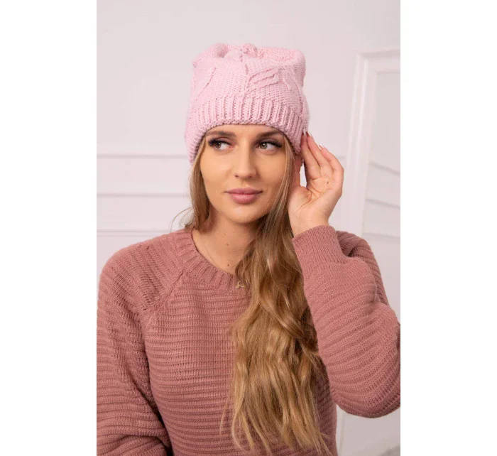 Majka dámska čiapka K376 powder pink Majka dámska čiapka K376 powder pink