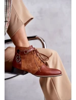 Dámské kožené kozačky model 21597650 - Maciejka