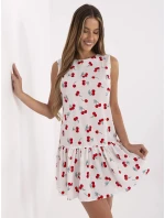 Sukienka LK SK biało czerwony model 21141992 - FPrice Sukienka LK SK biało czerwony model 21141992 - FPrice