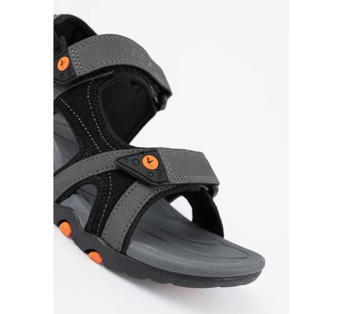 Designové  sandály dámské šedo-stříbrné bez podpatku