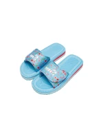 Klapky na suchý zip vícebarevné květinové modré model 21721318 - Kubota Klapky na suchý zip vícebarevné květinové modré model 21721318 - Kubota