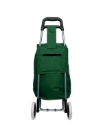 NÁKUPNÝ VOZÍK NA KOLIESKACH S RÁMOM 31L ZELENO-BIELY