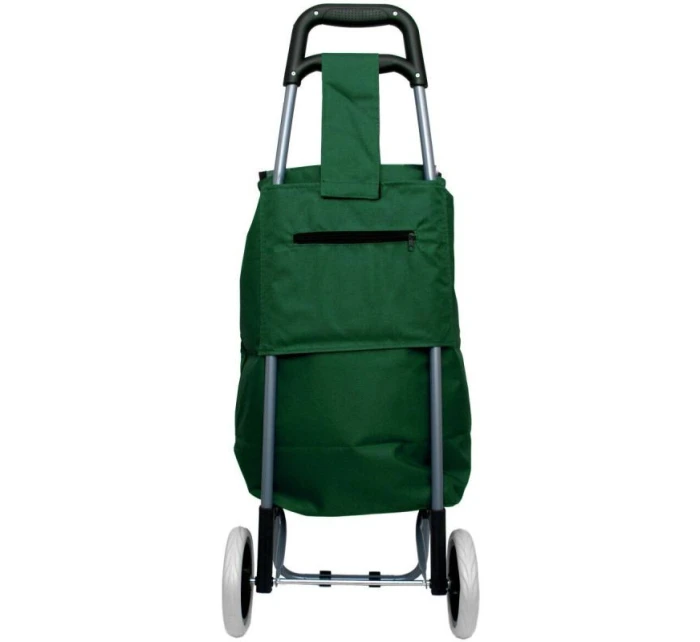 NÁKUPNÝ VOZÍK NA KOLIESKACH S RÁMOM 31L ZELENO-BIELY