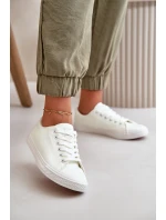 Damskie Skórzane Wiązane Klasyczne Trampki Białe Misima Damskie Skórzane Wiązane Klasyczne Trampki Białe Misima