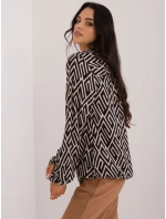 Blúzka D73771M11186B čierna a béžová