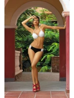 Plavky Miranda Bianco-Nero M-215 White and Black (172) - Marko