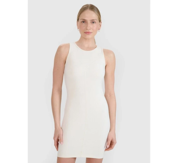 Dámske mini šaty z rebrovaného úpletu 4F 4FRSS25TDREF188-11S