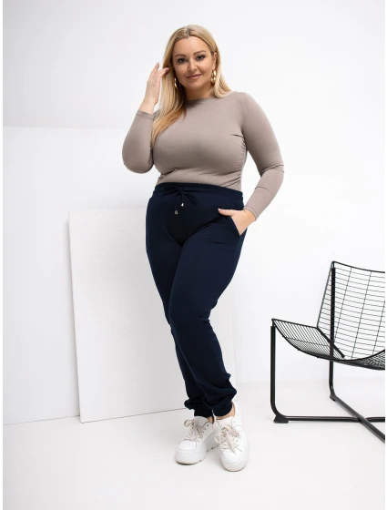 RV DR 6301.88 Teplákové nohavice tmavomodré