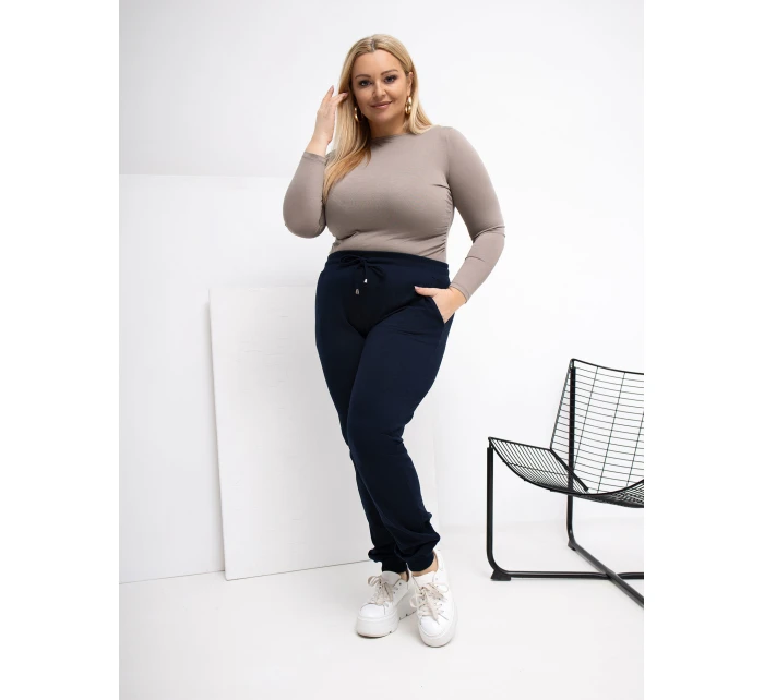 RV DR 6301.88 Teplákové nohavice tmavomodré