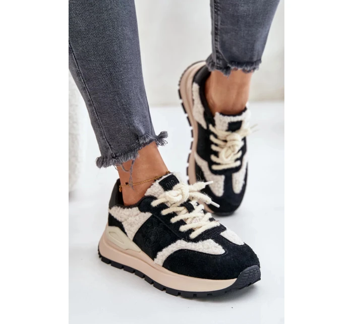 Zateplené dámske kožené tenisky Big Star HI-POLY SYSTEM Black Zateplené dámske kožené tenisky Big Star HI-POLY SYSTEM Black