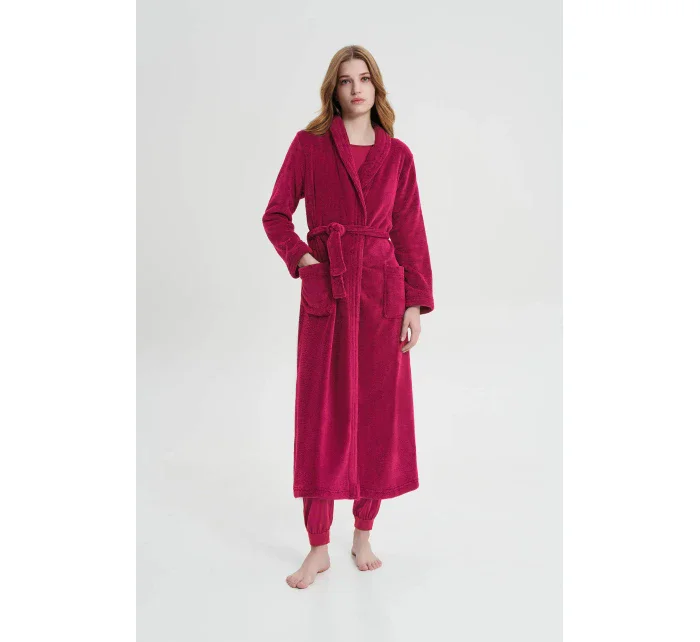 Dámsky dlhý župan 19216 fuchsiová - Vamp