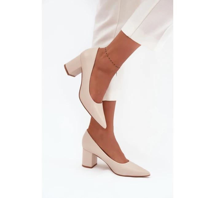 LL-380P Ryvessa béžové lodičky na platforme - Seastar LL-380P Ryvessa béžové lodičky na platforme - Seastar