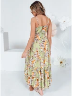 zelené maxi šaty model 21990223 - Dstreet