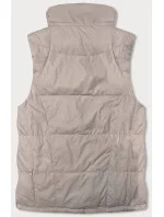 Tmavě béžová oboustranná dámská vesta model 18471362 - Miss TiTi