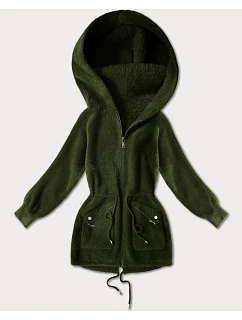 přes oblečení typu alpaka v army barvě s kapsami model 21482445 - MHM
