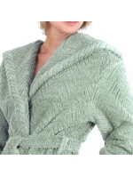 Dámsky župan Athena s kapucňou 3116 fern - Vestis Dámsky župan Athena s kapucňou 3116 fern - Vestis