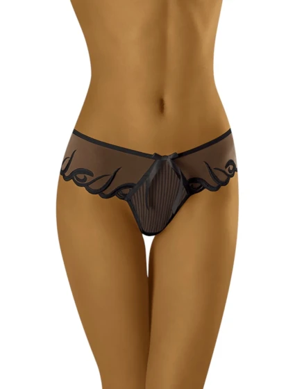 Dámská tanga model 17195039 black - Wol-Bar