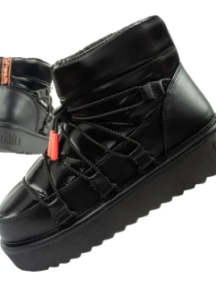 D.Franklin snow boots dámské zimní módní zateplené boty černé dámské