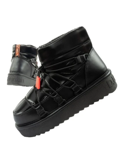 D.Franklin snow boots dámské zimní módní zateplené boty černé dámské