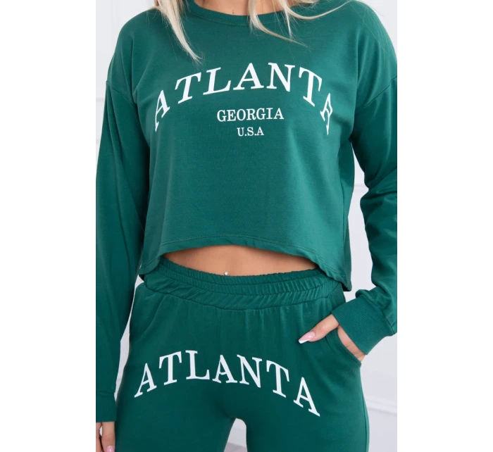 Atlanta tlačená sada zelená