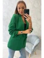 Bunda s klopou elegantní tmavě zelená