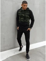 Pánská zelená mikina model 21966943 - Dstreet