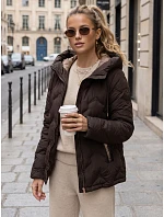 Dámská hnědá bunda FashionStreet TY5944