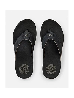 Japonki męskie Pacific model 22245529 Bloom Open Toe czarne dámské - Rip Curl