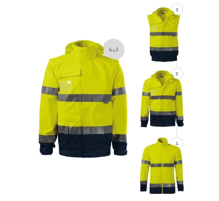 Rimeck HV Guard 4 in 1 M MLI-5V297 fluorescenčná žltá pánska bunda
