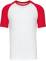K 330 Baseballové tričko model 22507300 white/red - Kariban K 330 Baseballové tričko model 22507300 white/red - Kariban