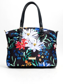Monnari Dámske kabelky s kvetinovým vzorom Multi Black