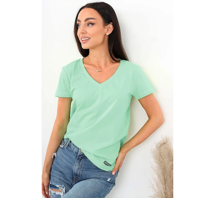 Dámske tričko s krátkym rukávom Serek brown - Off Pink