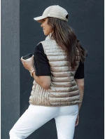 Dámská prošívaná vesta se stojáčkem camel Dstreet model 21979254 - FashionStreet Dámská prošívaná vesta se stojáčkem camel Dstreet model 21979254 - FashionStreet