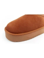 D.Franklin dámske snehové topánky zimné módne kožušinové zateplené topánky hnedé dámske