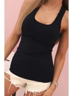 Dámske bavlnené boxerky so širokými ramienkami Navy Blue Dámske bavlnené boxerky so širokými ramienkami Navy Blue