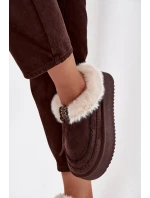 Śniegowce Damskie Z Futerkiem Na Platformie Czekoladowe Rosmira Śniegowce Damskie Z Futerkiem Na Platformie Czekoladowe Rosmira