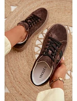 Dámské tenisky Vinceza 79597 na platformě hnědé