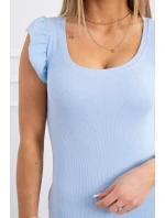 Dámské šaty s volánky model 20973265 Světle modrá - Kesi Dámské šaty s volánky model 20973265 Světle modrá - Kesi