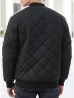 Pánska prešívaná bunda bomber čierna TX2215 Pánska prešívaná bunda bomber čierna TX2215