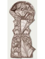 růžová vypasovaná vesta s kapucí model 18846322 - S'WEST