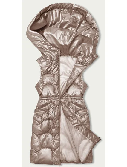 růžová vypasovaná vesta s kapucí model 18846322 - S'WEST