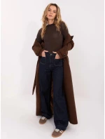 Tenká kašmírová blúzka hnedá (21818) Tenká kašmírová blúzka hnedá (21818)