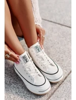 Zateplené Dámské Tenisky Na Platformě Eko Kůže Big Star model 21669595 Bílé - Big Star Shoes Zateplené Dámské Tenisky Na Platformě Eko Kůže Big Star model 21669595 Bílé - Big Star Shoes