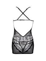 Omorfi Čierna kamizola + tangá + stuha na krk ZADARMO! - Angels Never Sin