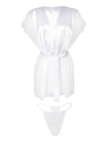 Housecoat model 18240423 White - DKaren