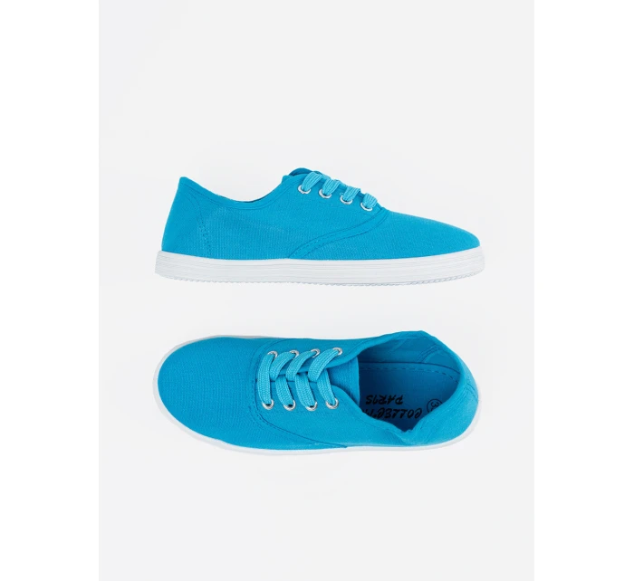 Trendy tenisky dámské modré bez podpatku Trendy tenisky dámské modré bez podpatku