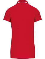 Kariban K 252 Dámske kontrastné polo tričko z piké 20.K252 červená/biela/námornícka modrá