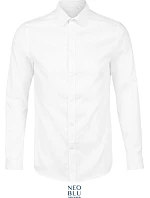 NEOBLU Blaise Men Mikro keprová košeľa s dlhým rukávom 24.3182 optic white NEOBLU Blaise Men Mikro keprová košeľa s dlhým rukávom 24.3182 optic white