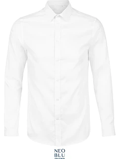 NEOBLU Blaise Men Mikro keprová košeľa s dlhým rukávom 24.3182 optic white