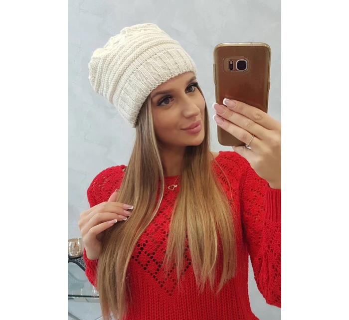 Dámská čepice  ecru model 18751603 - K-Fashion